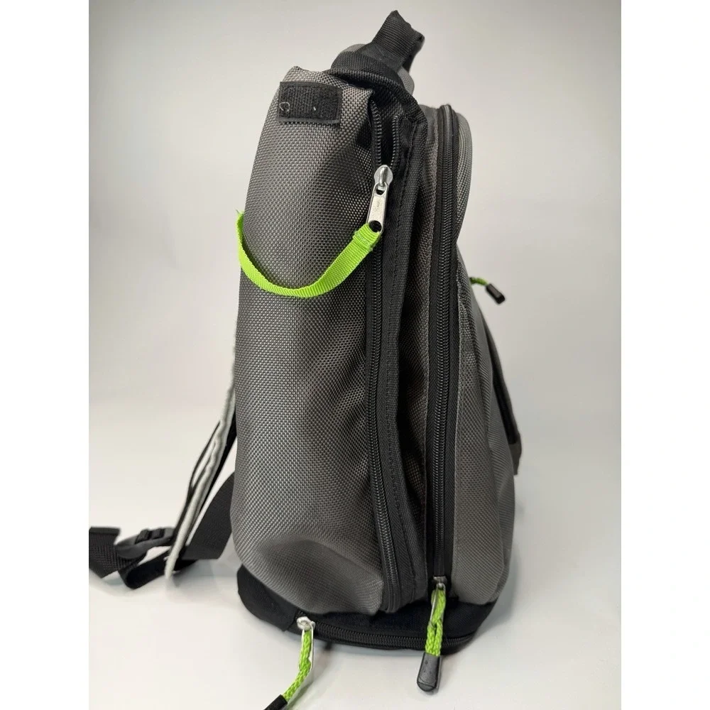 XBOX 360 Backpack Protective Backpack Travel Bag, Black Gray & Green
